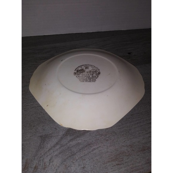 Enoch Wedgwood (Tunstall) LTD. Dickens Coaching Days Plate 7 3/4" England - Picture 3 of 4